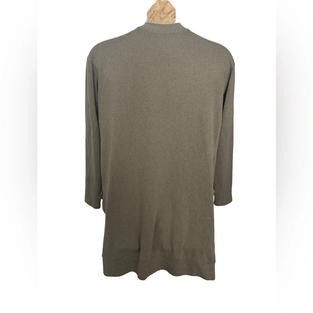 Tickled Teal Women’s Olive Comfy Cardigan - Picture 4 of 6